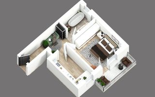 Apartament 1 camere, decomandat, bloc nou, Capat CUG - Lunca Cetatuii - Poză 7
