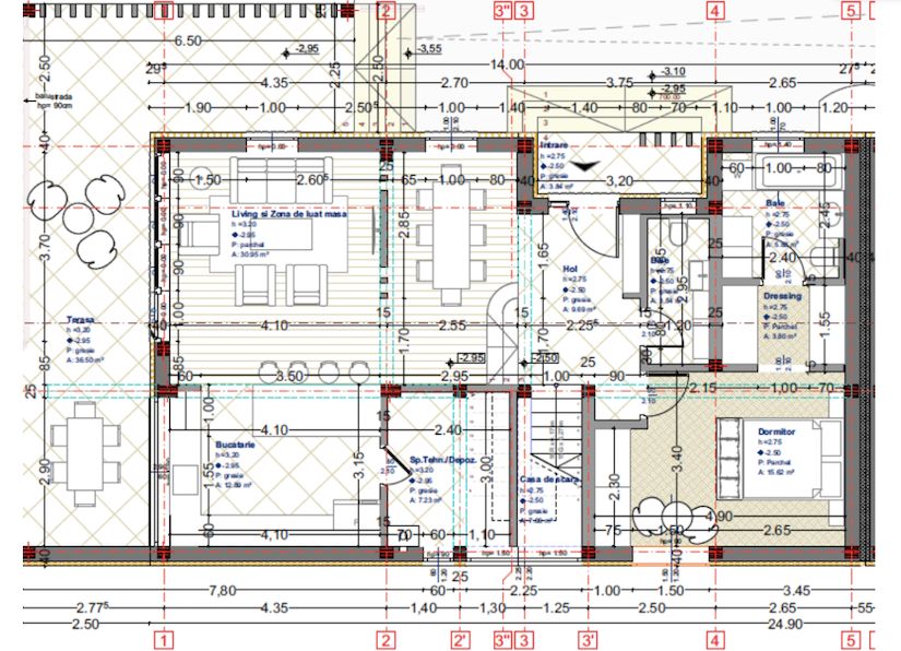 0% comision | Casă cu arhitectură contemporană | Feleacu - Schiță 4