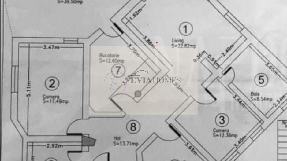 4 camere / terasă spațioasă / Bloc tip vilă/ Zona Grand Hotel Italia - Schiță 11