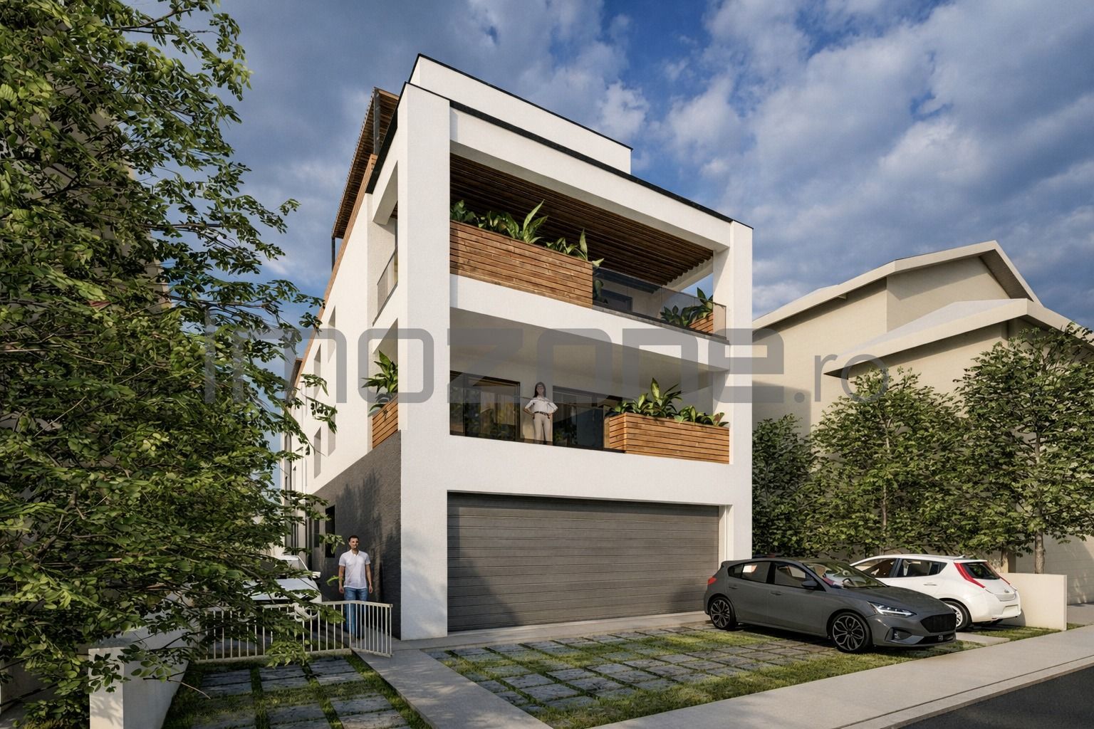 4 camere cu terasa de 22 mp, 3 bai, etaj 1/3, FINISAT MODERN,  COMISION 0% - Poză 1