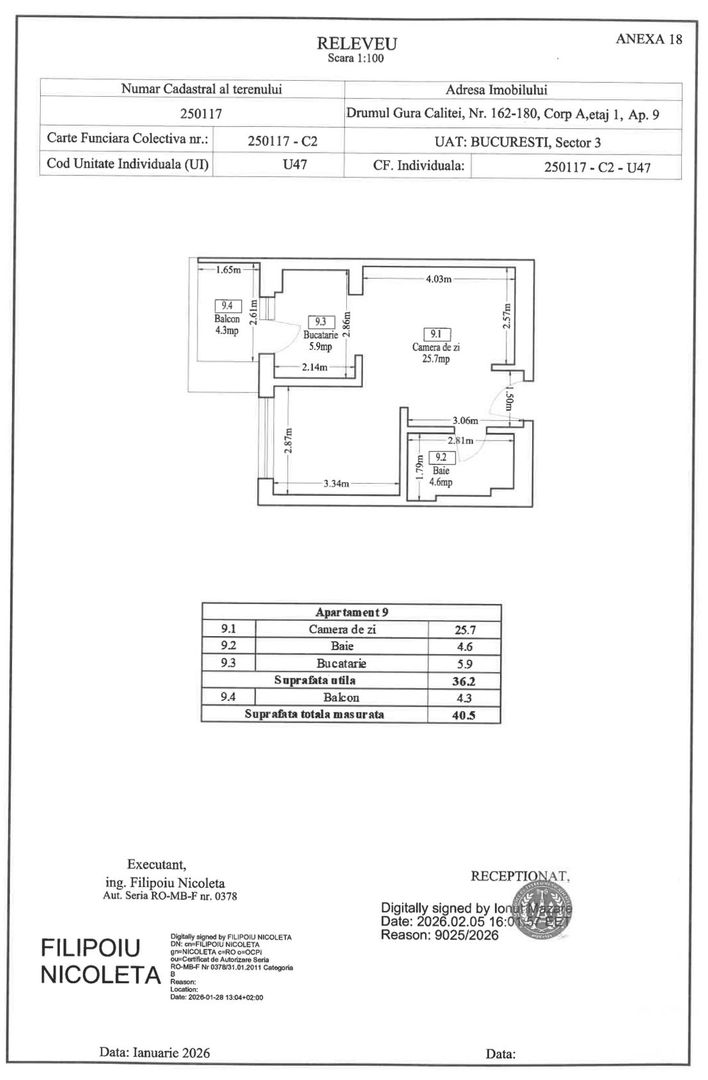 Titan | Gura Calitei | Astorium Life, Garsoniera premium, loc parcare - Schiță 15