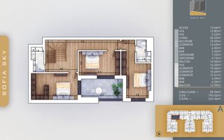 5 camere duplex 190 metri util interior Metrou N Teclu - Schiță 14