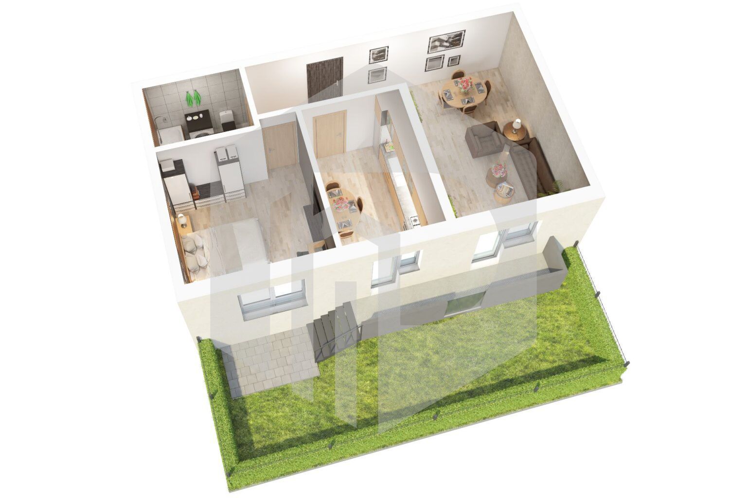 0% Comision | Apartament 2 camere + Gradina 40mpu | Doamna stanca - Poză 2