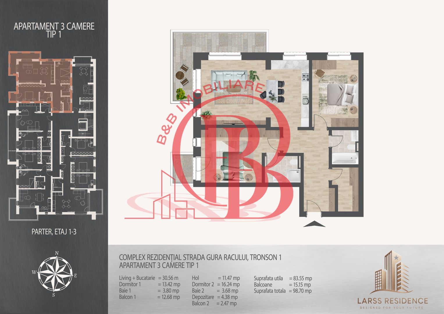 3 camere  700 metri de  Metrou Nicolae Teclu - Schiță 12