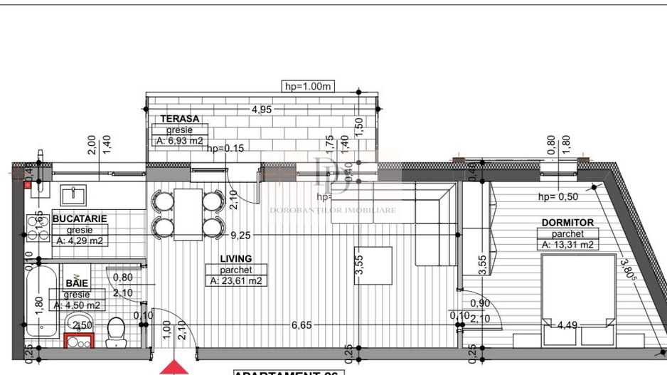 Apartament vânzare 2 camere - etaj intermediar-zona Semicentrala - Poză 9