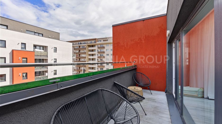 PENTHOUSE SUPERB 4 camere, 100 mp utili, parcare + boxa MAURER Coresi - Poză 22
