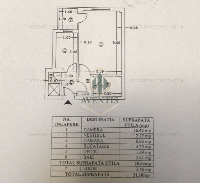 Garsoniera decomandata, bloc din 1982 reabilitat termic, Piata Muncii Baba Novac - Poză 6