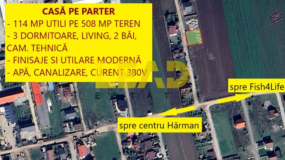 De vanzare casă, în Hărman, 114 mp utili, COMISION 0% - Poză 1
