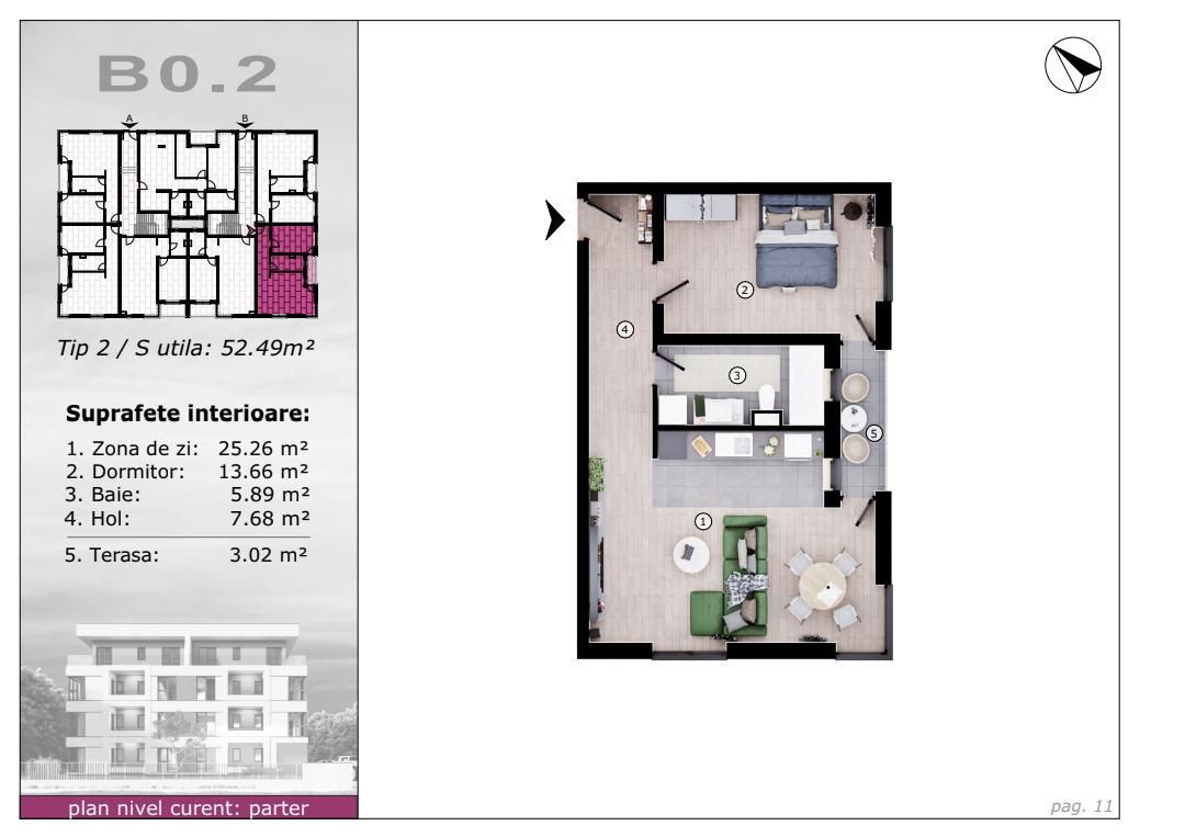 Vânzare apartamente moderne 52 mp în zona Torontalului !!! COMISON 0 - Poză 12
