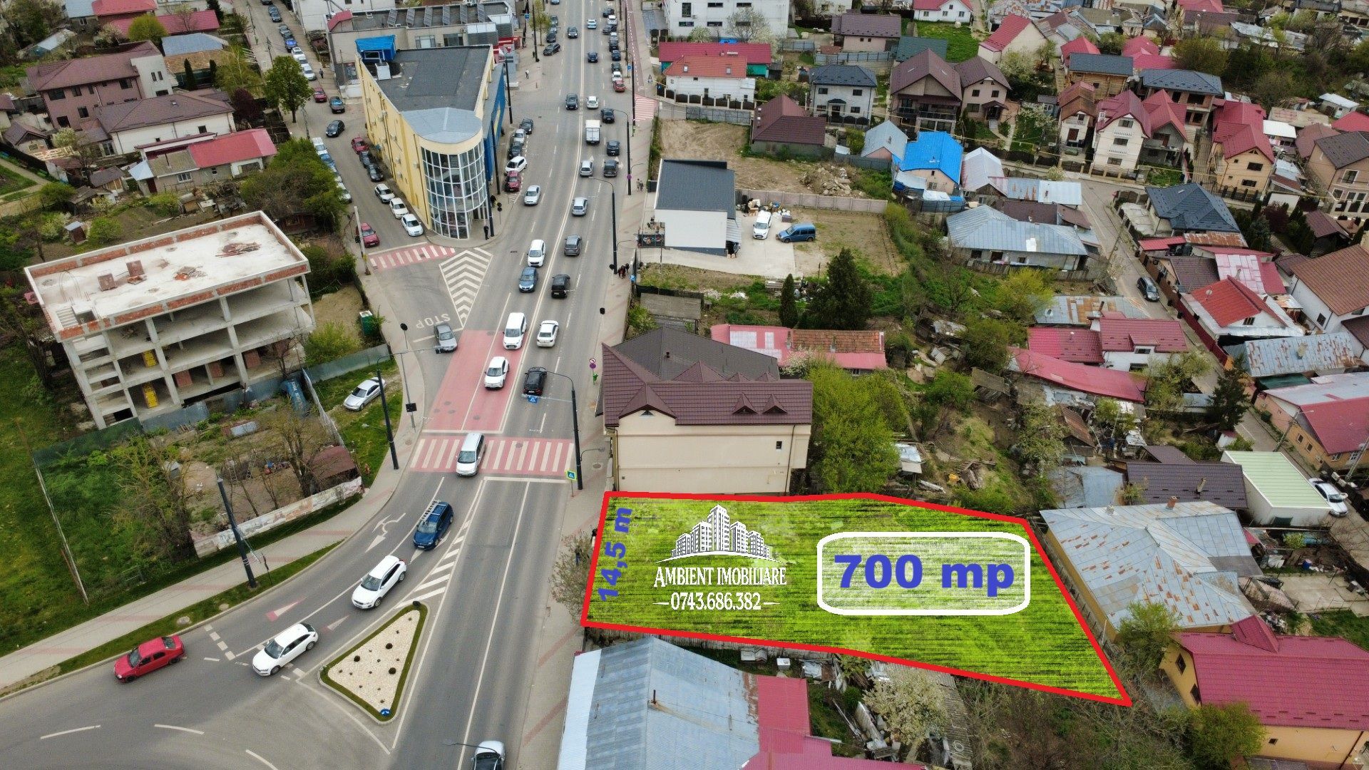 TEREN INTRAVILAN DE VÂNZARE – POZIȚIE EXCEPȚIONALĂ, VIZIBILITATE MAXIMĂ! - Poză 2