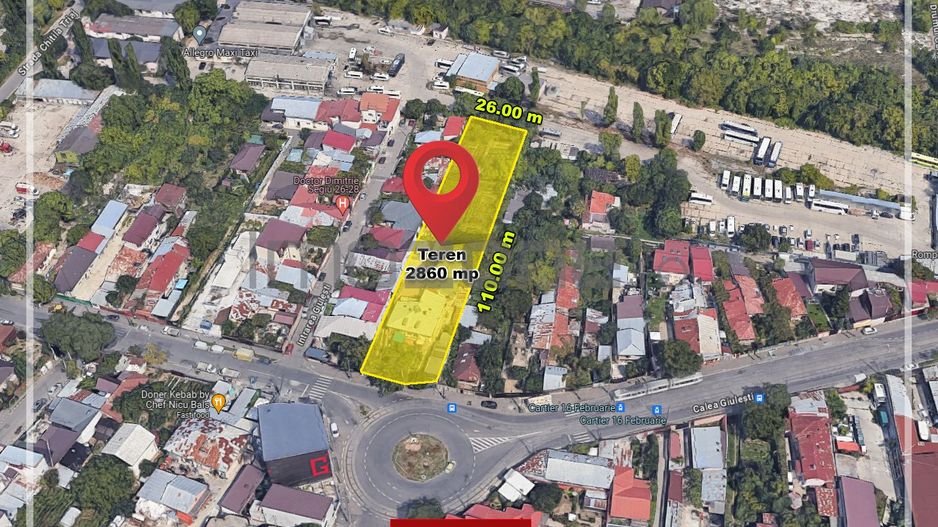 Teren investitii Calea Giulesti 2857 mp, desch. 26 ml, la strada, Comision 0 % - Poză 2
