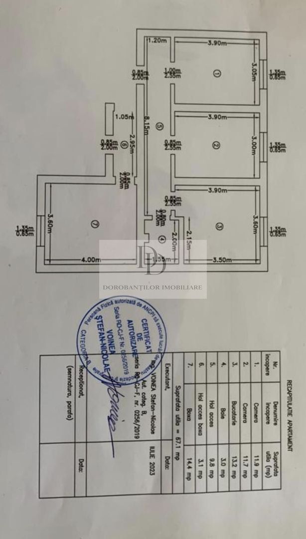 Apartament 3 Camere + Grădină | Andrei Mureșanu - Schiță 19