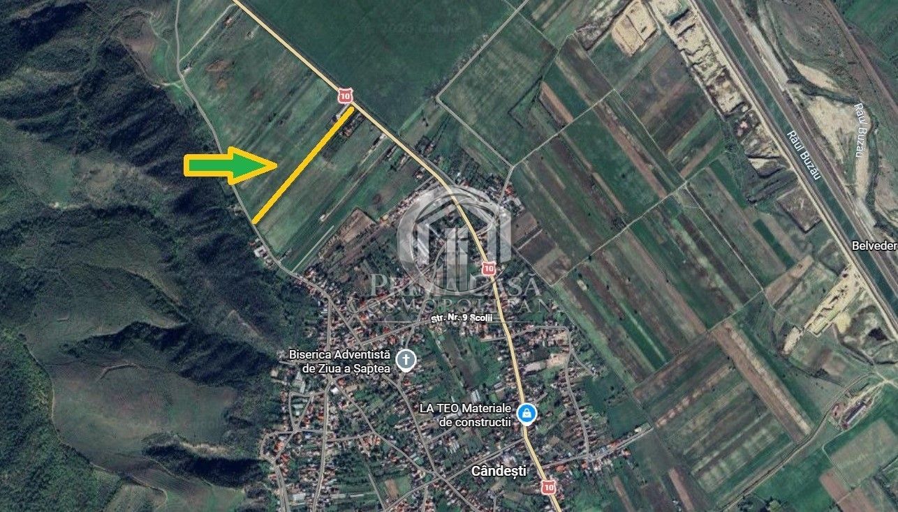 Teren in zona Candesti BZ 6400mp cu deschidere 12m la DN10 Pret: 5 mp neg - Poză 3