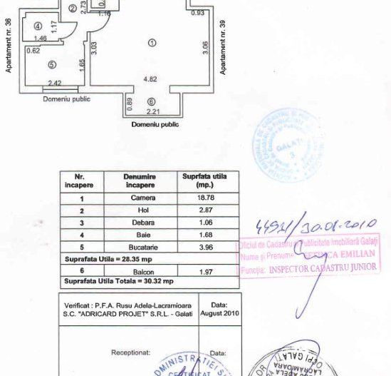 Apartament 1 camera, ultracentral 30 mp - Poză 11