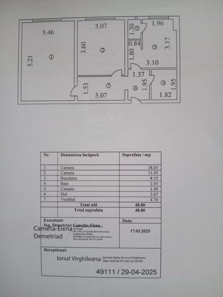 Apartament 2 camere zona Ozana - Theodor Pallady - Poză 6