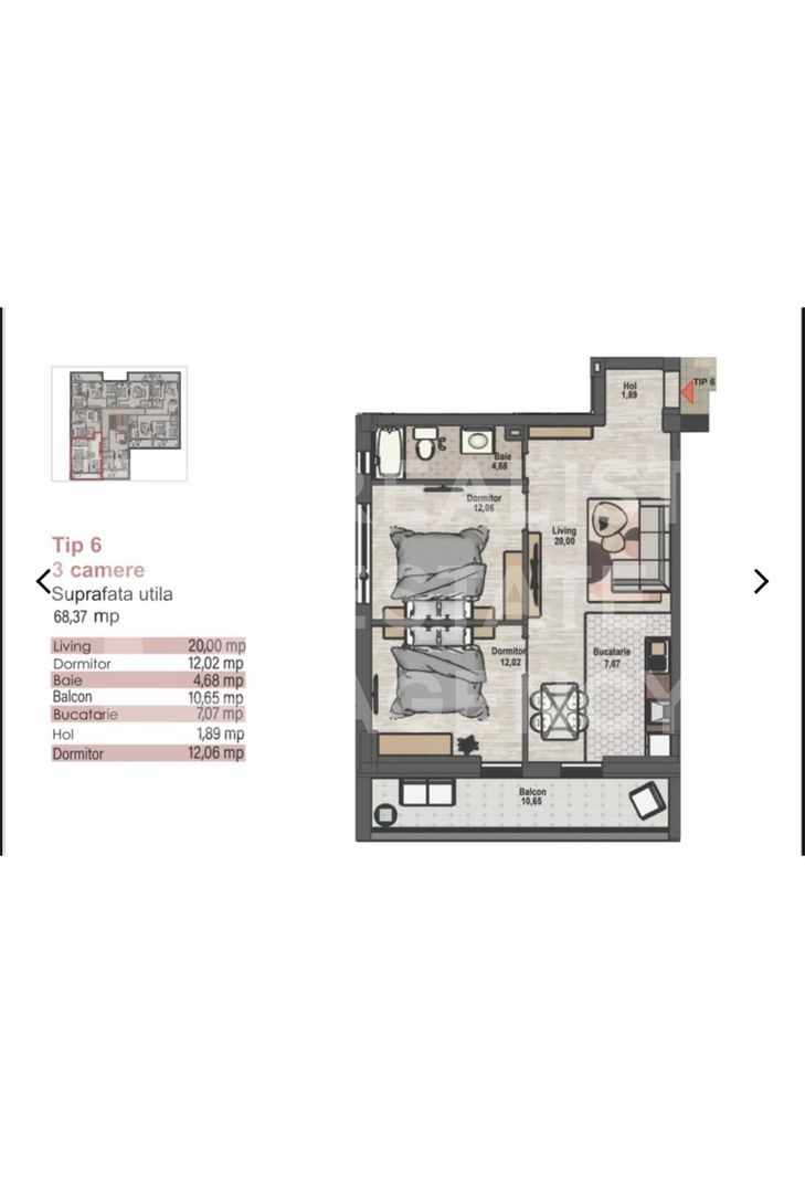 Apartament spațios cu 3 camere, zona Pantelimon, Complexul VASIGUR - Poză 7
