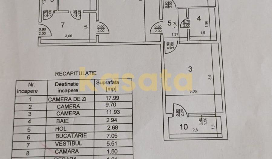 3 camere I Valea Ialomitei I 6 min Metrou Ct Brancusi I 63mp - Poză 12