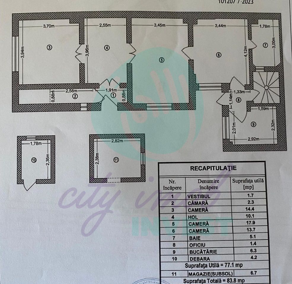 Parter de vila cu mică curte, Piața Alba Iulia - Poză 5