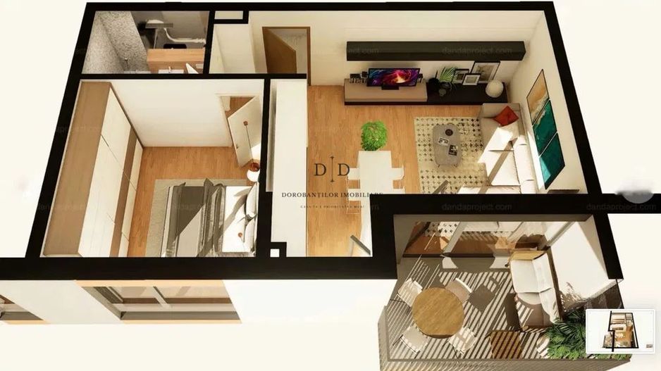 Vânzare Ap 2 camere + Parcare | SEMIFINISAT | Bloc NOU | Între Lacuri - Poză 1