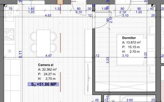 Apartament cu 2 camere/52 MP/Zona Terra. - Poză 2