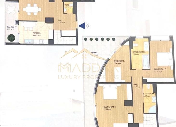 5 Rooms Duplex *1 Underground Parking* // Primaverii - Schiță 55