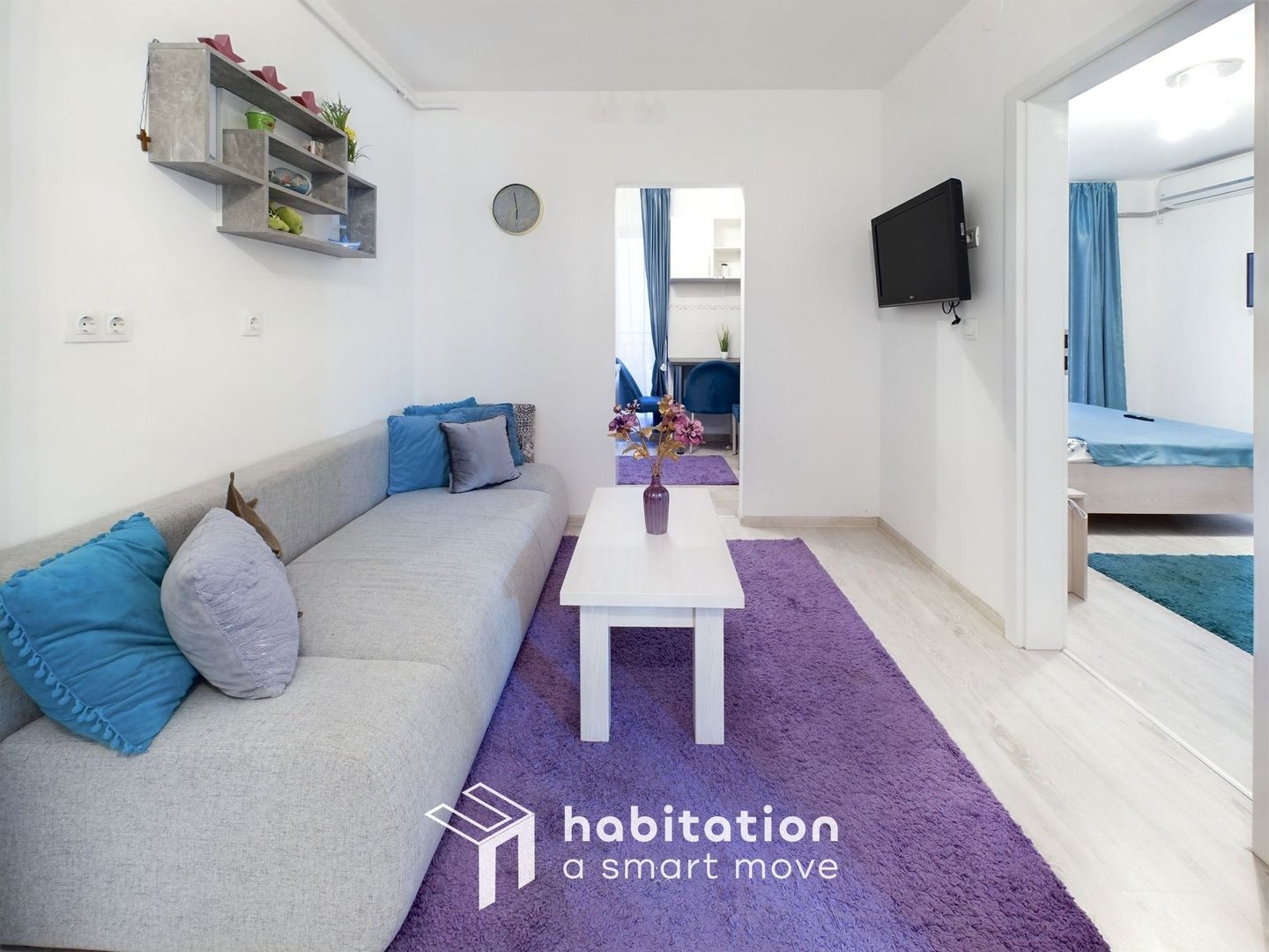 Tur virtual 2 camere, modern si vibrant, cu parcare, zona Torontalului - Poză 1