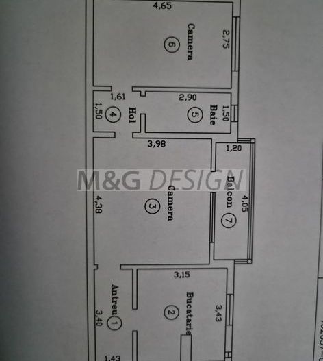 Apartament 2 camere Girocului cu centrala - Poză 9