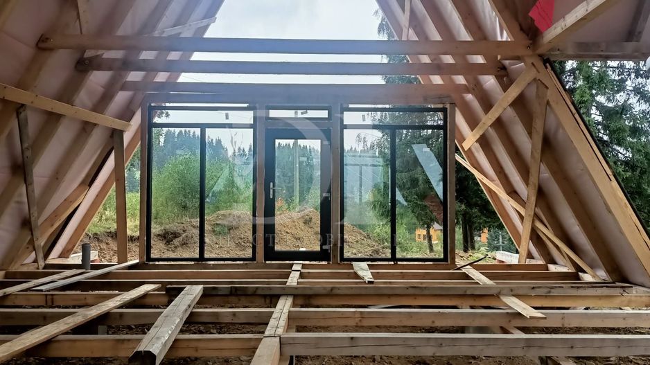 Cabana tip A frame si teren 1000 mp de vanzare / Marisel . Cluj - Poză 9