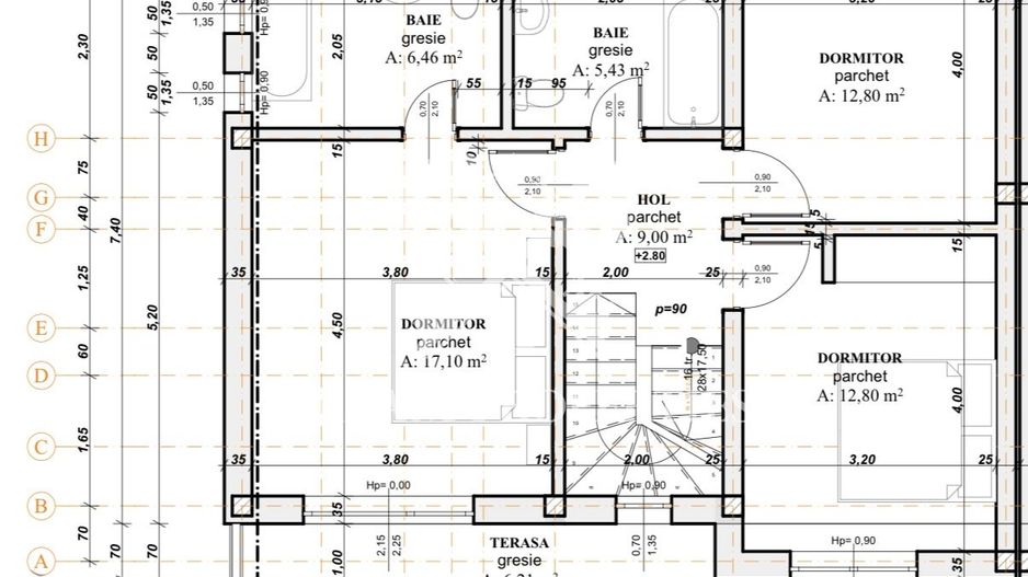 Casa de vanzare 120 mp, 4 camere,3 bai, teren 350 mp, DEZMIR - Poză 5