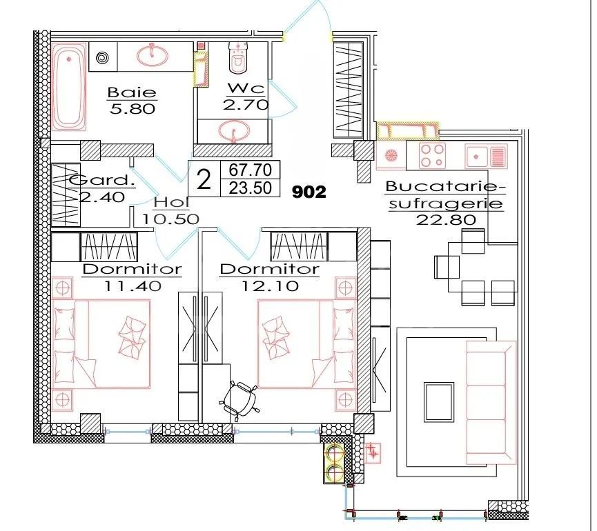 Vânzare, apartament, 2 camere, str. Ialoveni, Telecentru - Poză 3