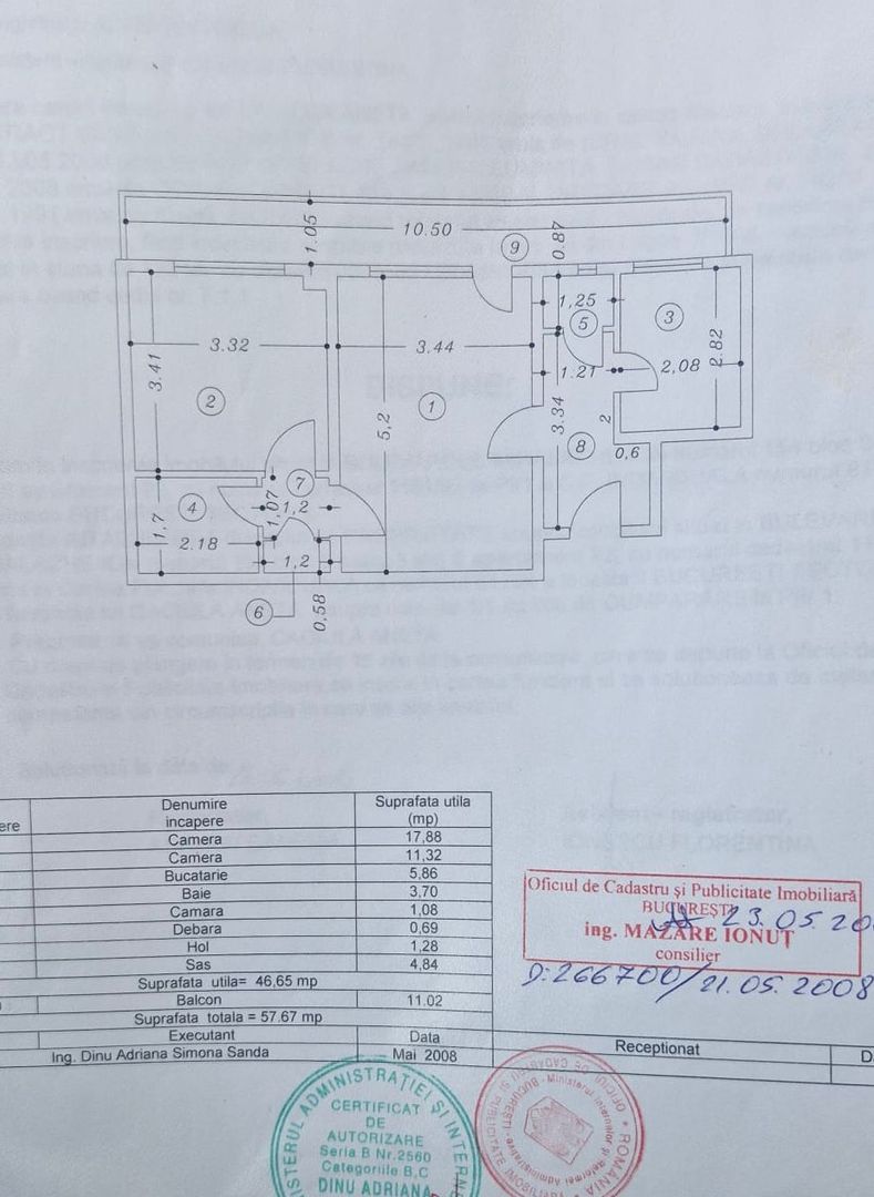 AP. 2 CAMERE DOMENII, NEMOBILAT, RENOVAT, METROU 5 MINUTE, COMISION 0% - Schiță 14