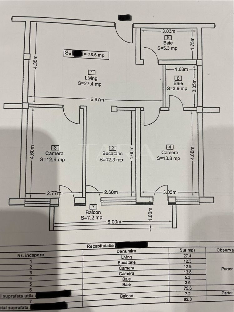 Apartament 3 camere, garaj, mobilat complet, Baciu. - Poză 7
