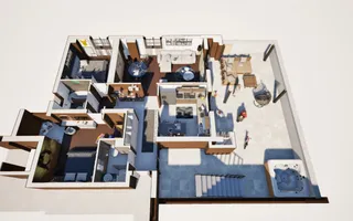 PENTHOUSE 3 CAMERE – 91 mp + 2 TERASE 191 mp | LA CHEIE | Calea Surii Mici - Schiță 11