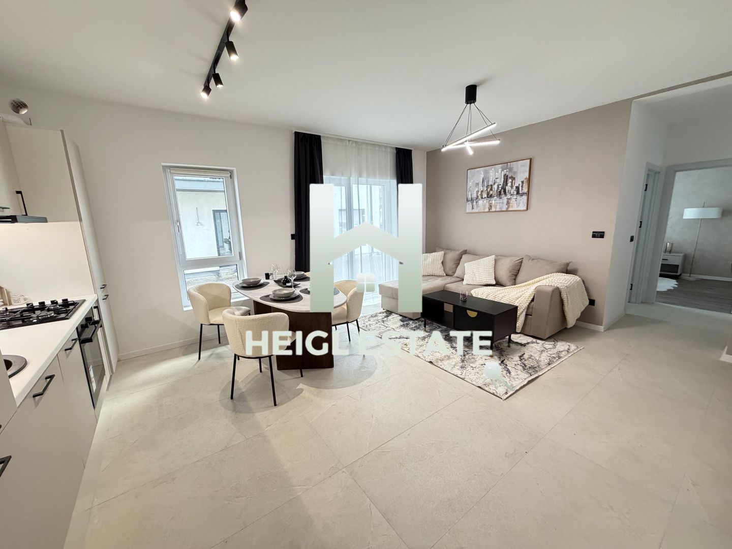 Apartament mobilat cu designer cu 2 camere si gradina in Braytim - Poză 4