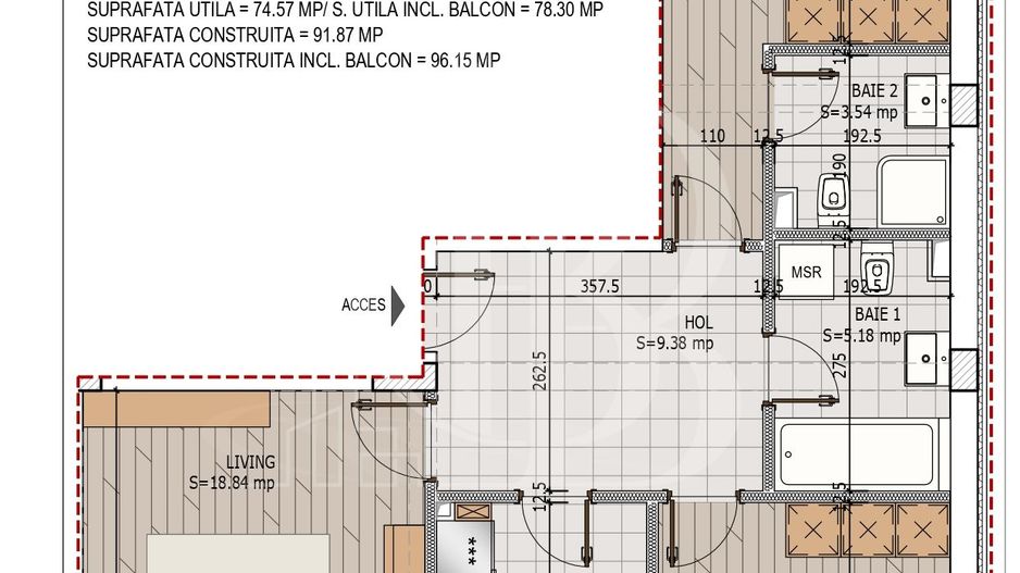 Theodor Pallady Apartament 3 camere decomandate Pret avans 15% - Schiță 9