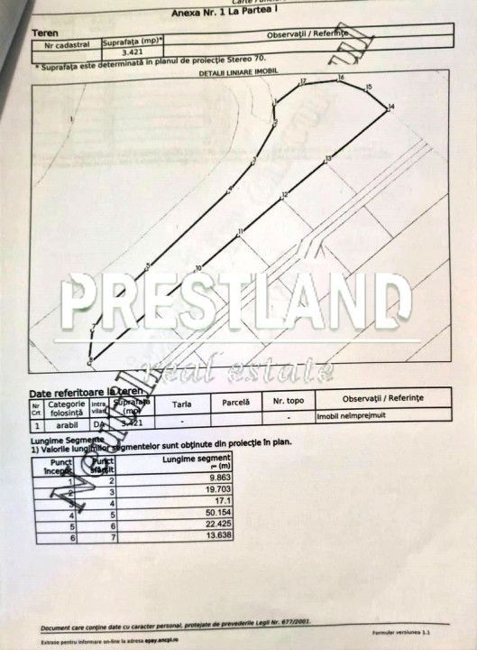 Teren 3.421 mp zona Câmpsor !! - Poză 3
