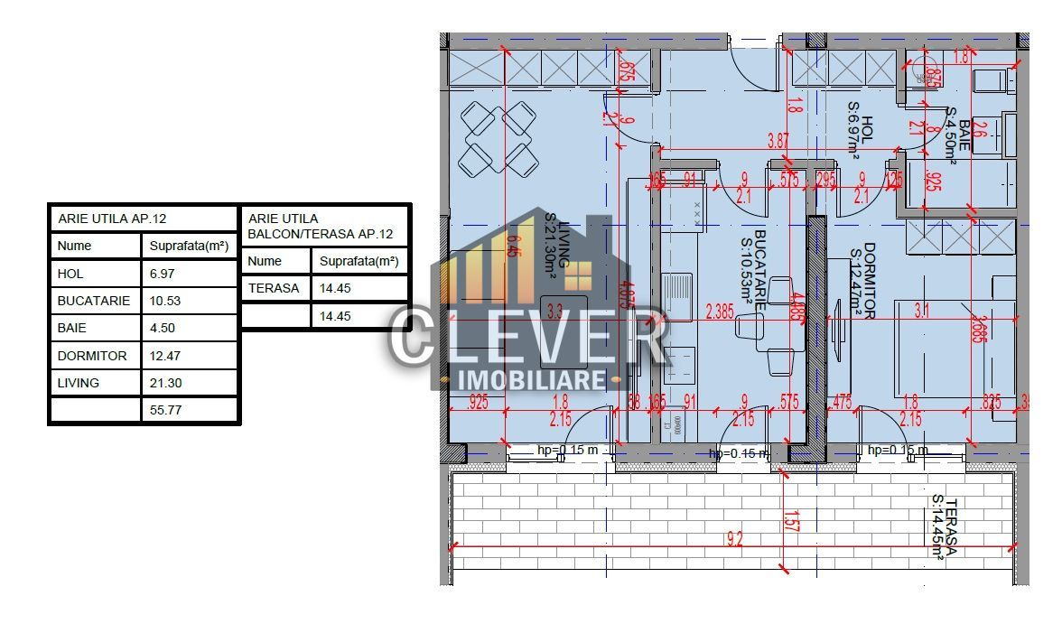Apartament 2 camere decomandat Pallady, Oferta Parcare, Comision 0% - Schiță 5
