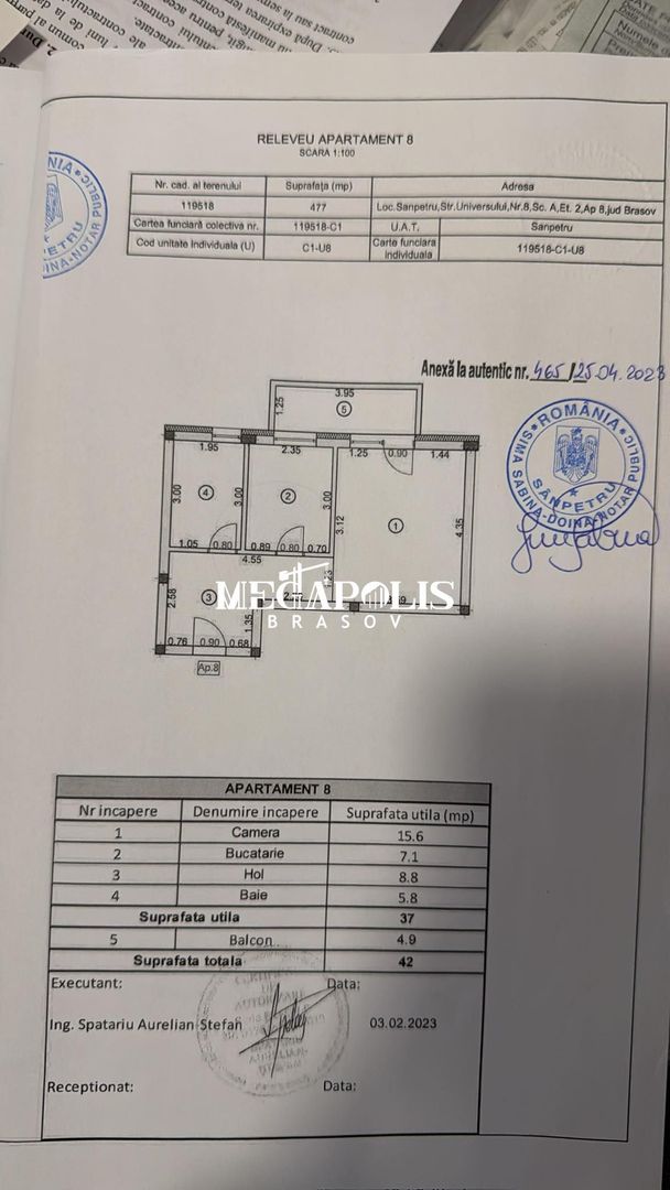 Garsoniera Sanpetru/ Intabulat - Poză 12