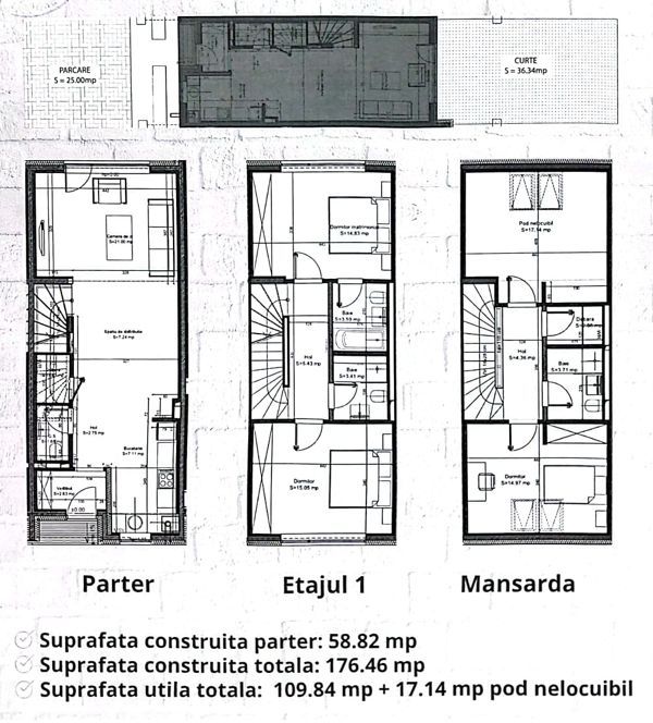 VILA 5 CAMERE,  2 LOCURI DE PARCARE -NEW POINT VILLAGE - Schiță 31