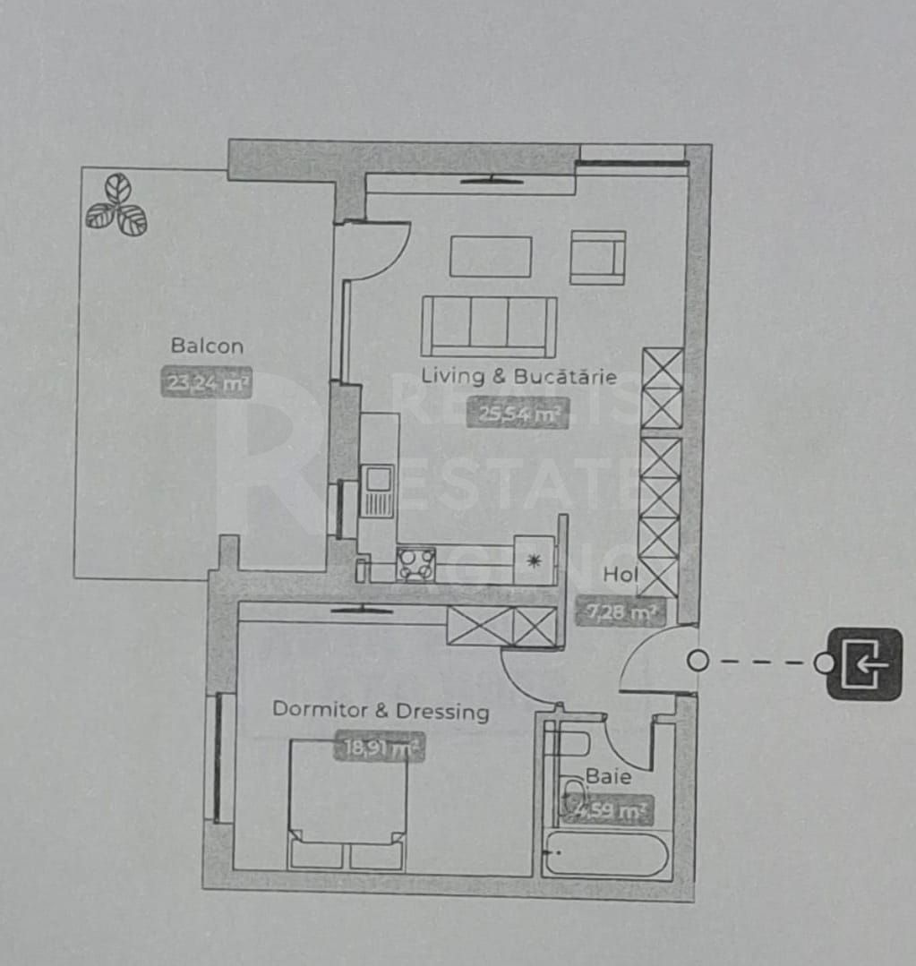 Vânzare, apartament cu 2 camere, zona Voluntari, București - Poză 21