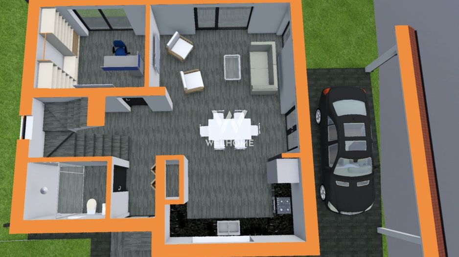 Casa Individuala cu CARPORT si teren 500 mp Selimbar-Sibiu - Poză 6