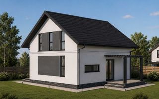 Casă de vânzare în Vișan, 4 camere, în construcție, 120 m² utili, teren 354 m² - Poză 2
