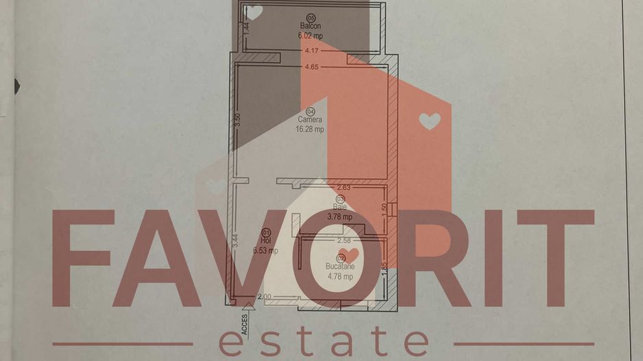 1 camera, decomandat | etaj 2 | centrala proprie | balcon | zona excelenta - Poză 8