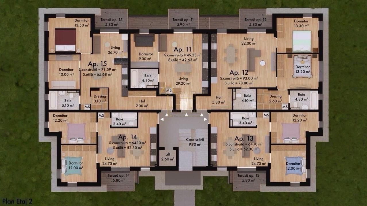 Satu Mare, Micro 17, Apartament 2 dormitoare in complex nou - Poză 1