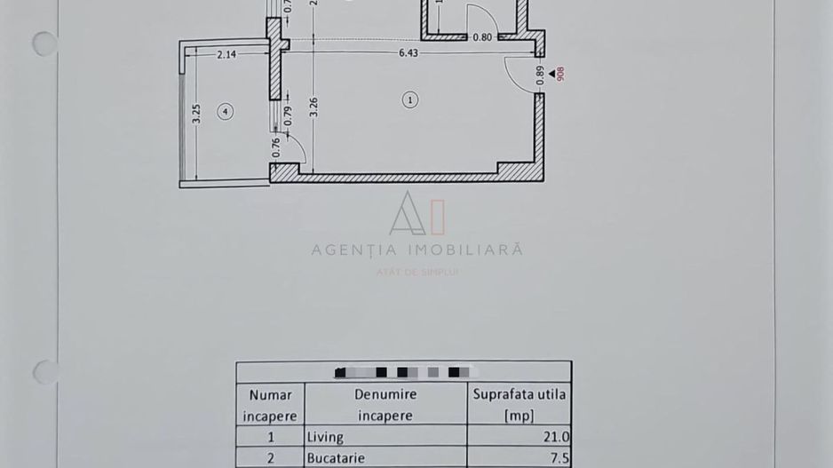 Garsoniera FARA TVA Central Address | Parcare, Mobilata Utilata - Poză 11