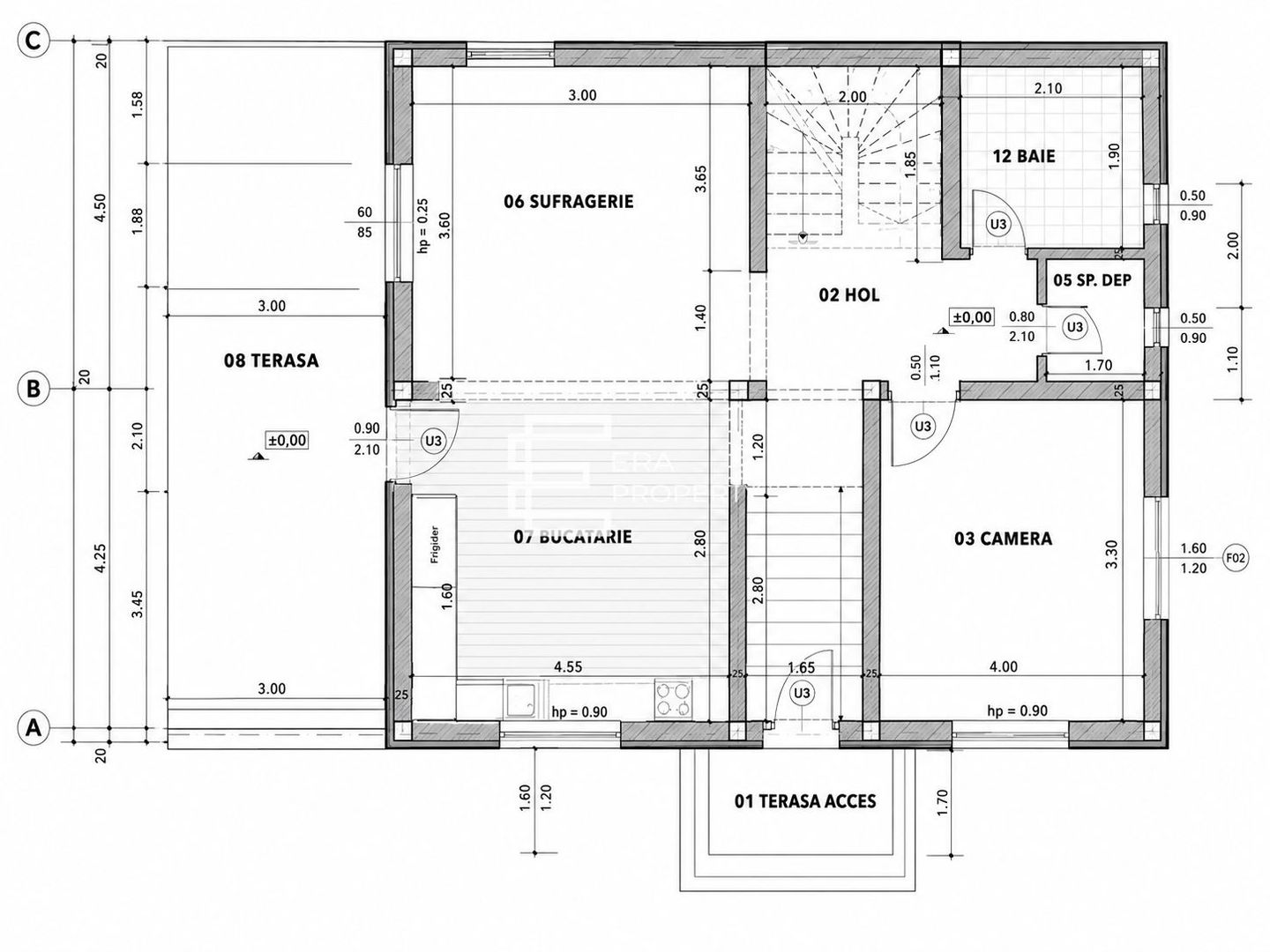 Casă 5 camere, teren 560 mp, încălzire în pardoseală | Cristian - Schiță 9