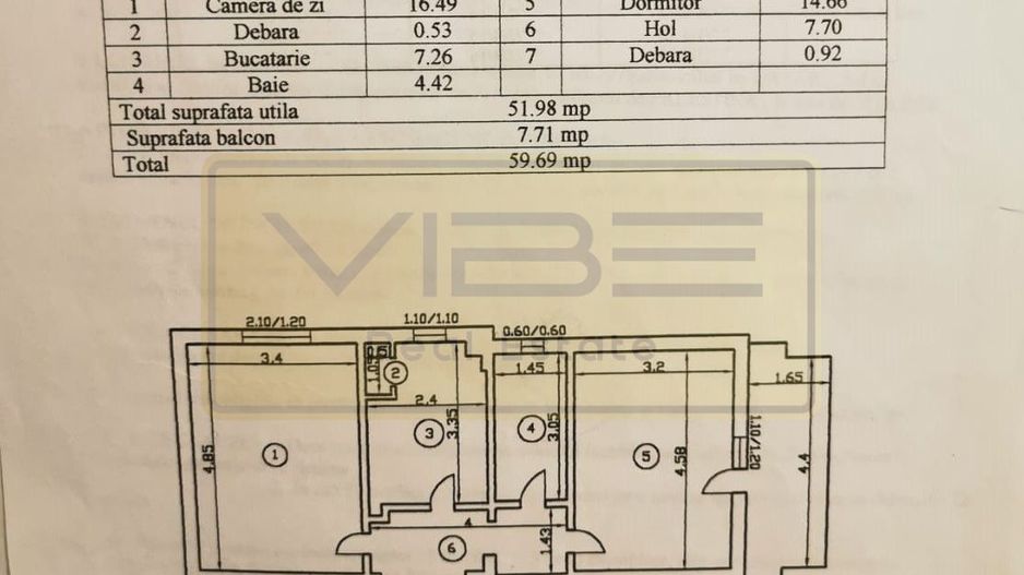 Apartament 2 camere decomandat zona Podul de Fier - Poză 8