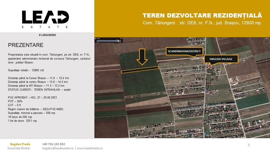 Teren excelent Dezvoltare rezidențială - Izvor Tarlungeni - Poză 2