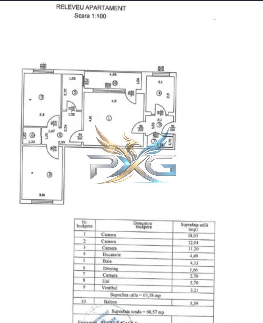 Apartament 3 camere Antiaeriana - Poză 8