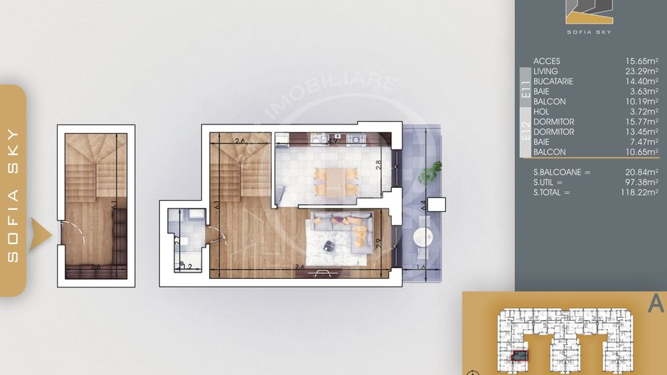 Duplex 3 camere Mutare Rapida Theodor Pallady 7 min Metrou - Schiță 4